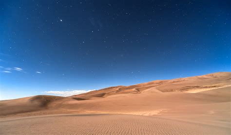 Sky and Stars at Night above the Desert landscape in Colorado image - Free stock photo - Public ...