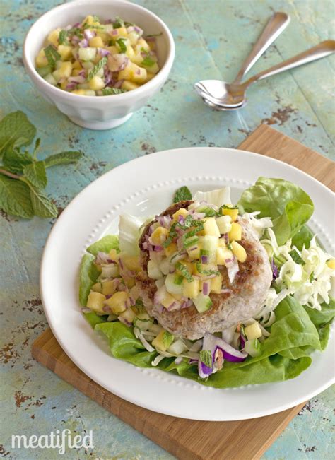 Pork Burgers with Pineapple Salsa - meatified