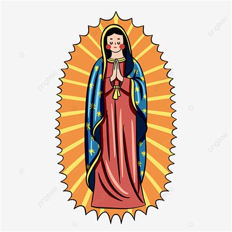 colegio músico Más lejano virgen de guadalupe ilustracion Evolucionar ...