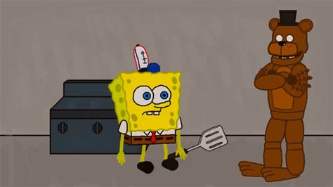 SPONGEBOB IN FIVE NIGHTS AT FREDDY'S CARTOON ! - YouTube