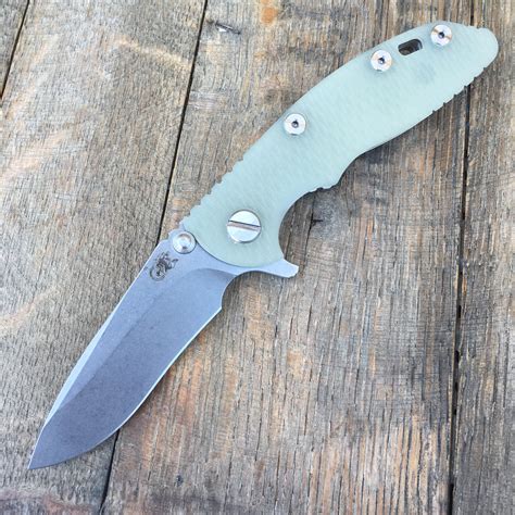 Hinderer Knives XM-18 Recurve Flipper Knife Translucent G-10 (3" Stone – GearBarrel.com