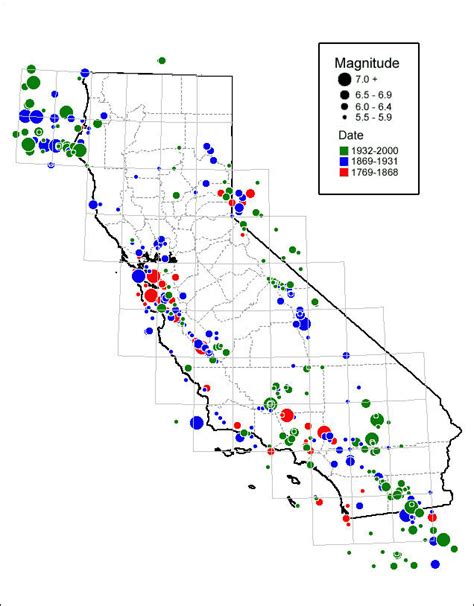 Earthquakes In California Map - Map Of Stoney Lake