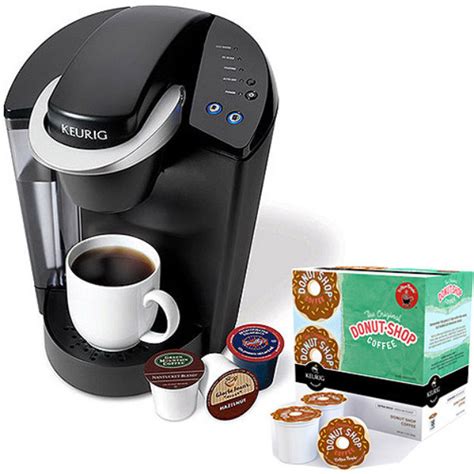 Keurig Elite K40 Single Serve Coffeemaker with Donut Shop K-Cups ...