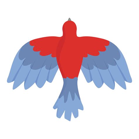 Macaw top view icon cartoon vector. Bird parrot 23097884 Vector Art at ...