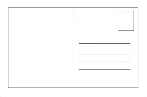 blank-postcard-template | Postcard template free, Postcard template, Printable postcards