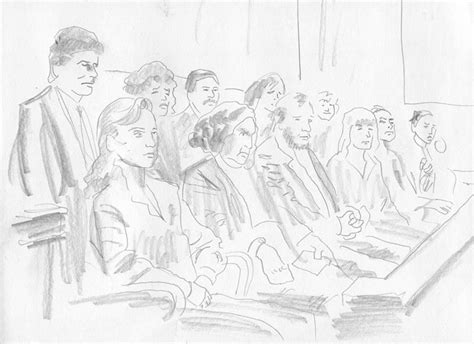 More Courtroom Sketch Art / Top Shelf Productions