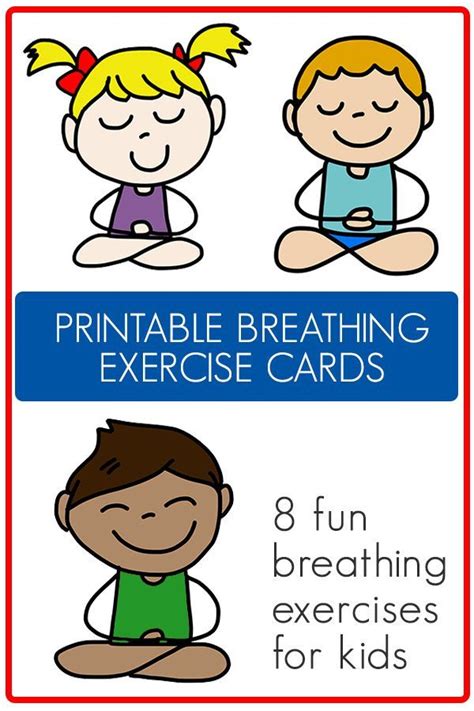 28 Breathing Exercises for Kids Printable: Great for School & Home ...