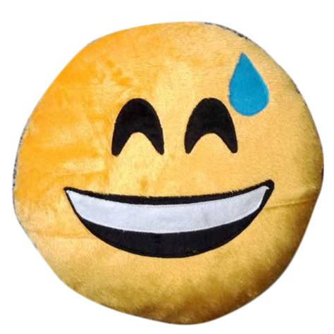 Velvet And Microfibre Yellow 36x36x7cm Round Emoji Pillow at Rs 75/piece in New Delhi