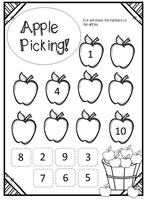 Apple Picking: Fall Worksheets - Etsy