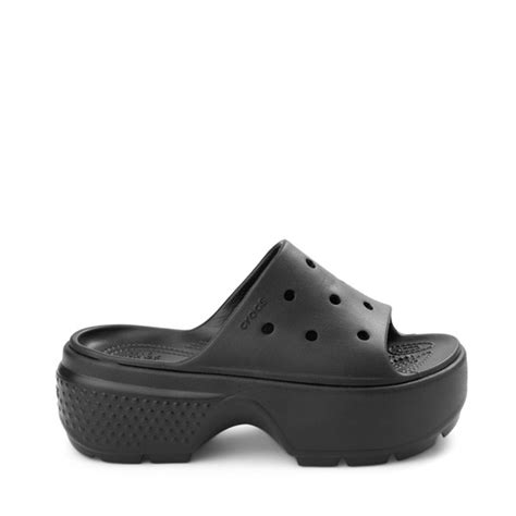 Crocs Stomp Platform Slide Sandal - Black | JourneysCanada