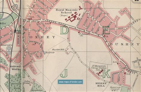 Map of Oxhey, London