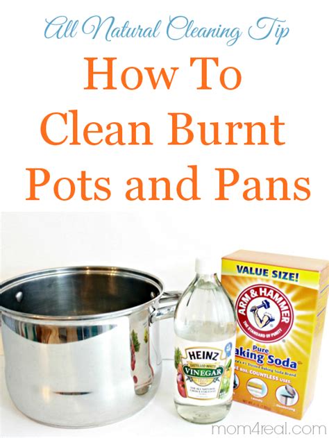 How To Clean Burnt Pots and Pans ~ Natural Cleaning Trick - Mom 4 Real