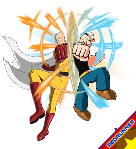 Saitama VS Popeye Fanart Render (Casual) by Redrunner613 on DeviantArt