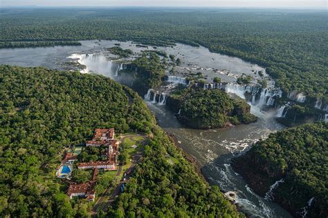 Aerial view of Hotel das Cataratas, A … – License image – 71362457 ...