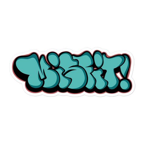Misfit sticker by B.Different Clothing street art graffiti inspired streetwear brand Graffiti ...