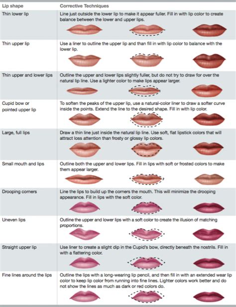 Lip chart. | Types of lips shape, Lip shapes, Corrective makeup