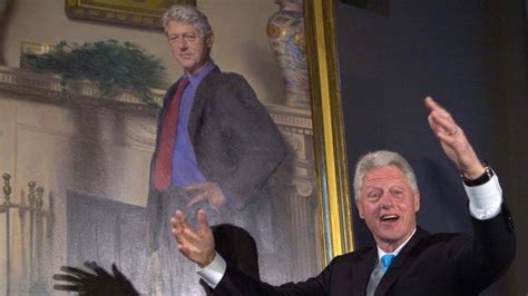 Bill Clinton Portrait Contains Lewinsky Clue | US News | Sky News