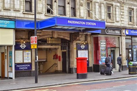 London Paddington underground station entrance. On Praed Street , #spon ...