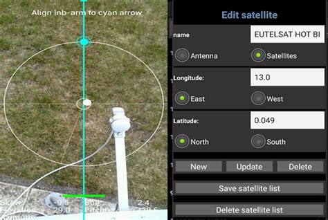 Dish antenna setting with Mobile app - information for all