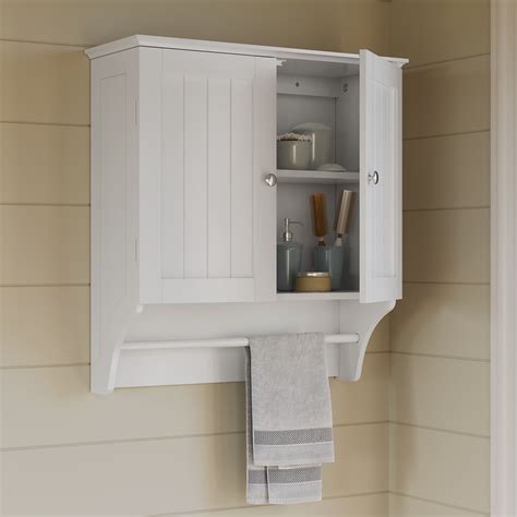 Ashland Collection 2-Door Bathroom Storage Wall Cabinet - White ...