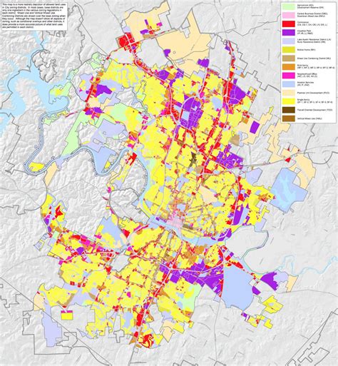 Austin zoning map - City of Austin zoning map (Texas - USA)