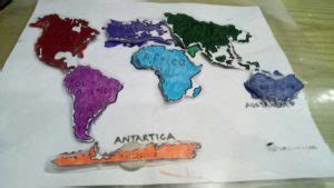 Simple DIY activity for preschoolers to learn about World Continents