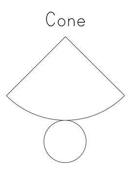 Make a 3d Cone Shape Out of Paper - Template by BazLearning | TPT