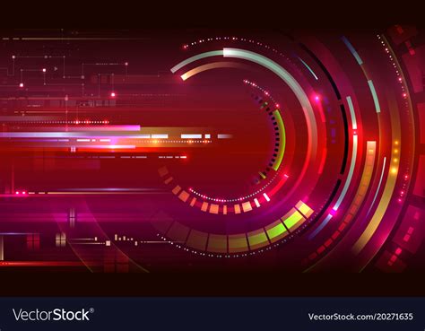 Red technology background Royalty Free Vector Image