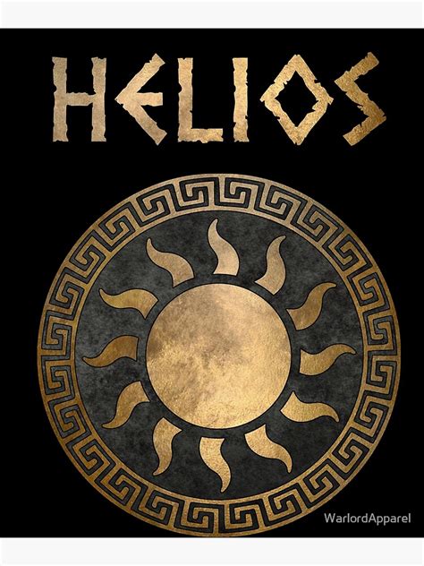 "Helios Greek God of the Sun Ancient Symbol" Photographic Print for ...