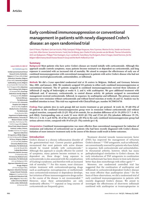 (PDF) Early combined immunosuppression or conventional management in ...