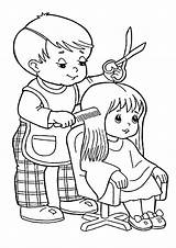 Hair Salon Coloring Pages To Print  Free Printable sketch template