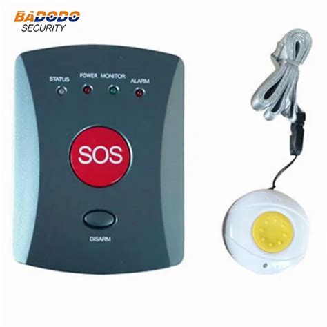 Wireless GSM SMS SOS Emergency Auto Dialer Alarm System with Panic Buttons elderly/children ...