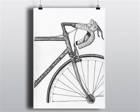 Bicycle Art Print Bike Art Print Vintage Bicycle Art : - Etsy