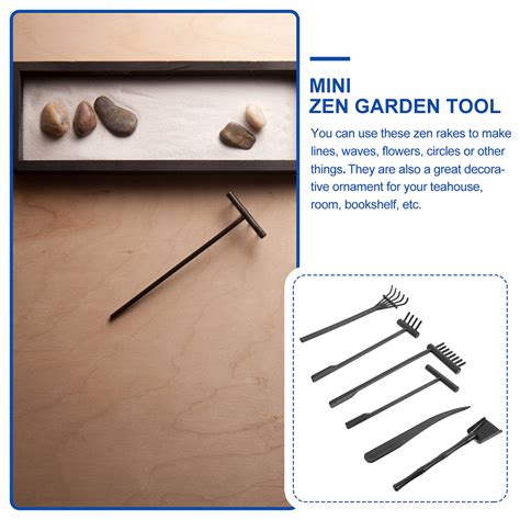 Langeriy 1 Set Zen Garden Rake Set Sand Table Rake Set Decorative Rake Decor Zen Garden Supplies ...