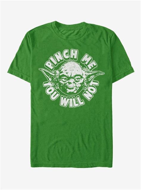 Lucasfilm Star Wars Yoda Pinch Me T-Shirt - GREEN | Star wars yoda, Star wars quotes, Star wars ...