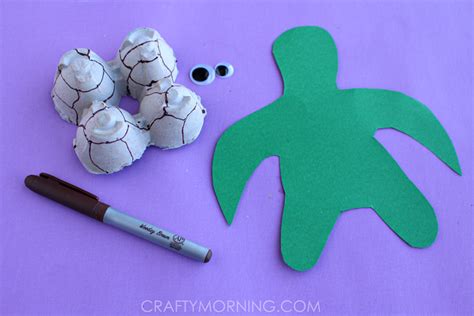 Egg Carton Turtle Craft for Kids - Crafty Morning