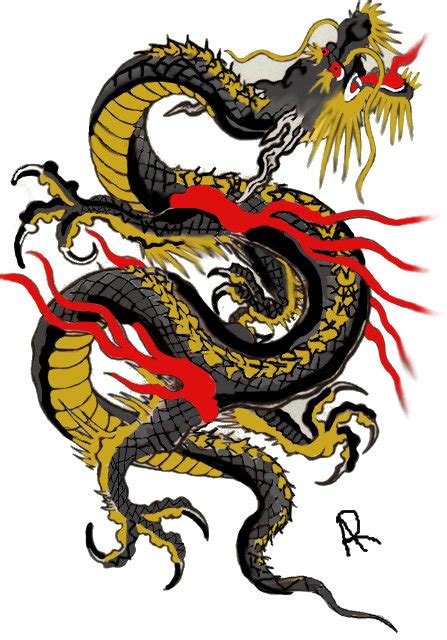 Chinese Dragon Tattoo by Light-Turns--Dark on DeviantArt