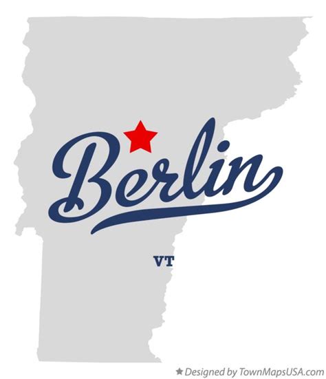 Map of Berlin, VT, Vermont