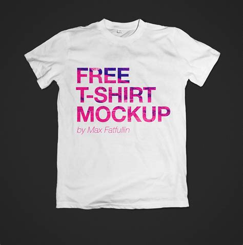 Free Plain Simple T-Shirt Mockup - CreativeBooster