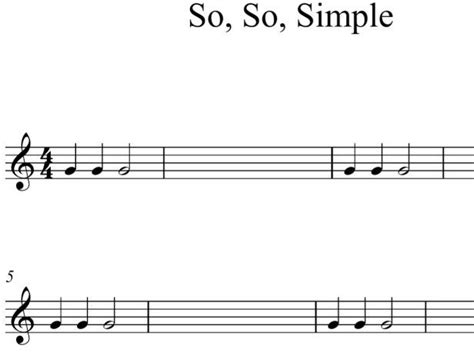 So, So, Simple Music Composition Lesson Plan | Teaching Resources