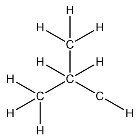 Isobutane Structural Formula