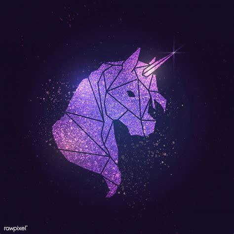 Shimmering magical purple unicorn vector | premium image by rawpixel.com / busbus / Kappy Kappy