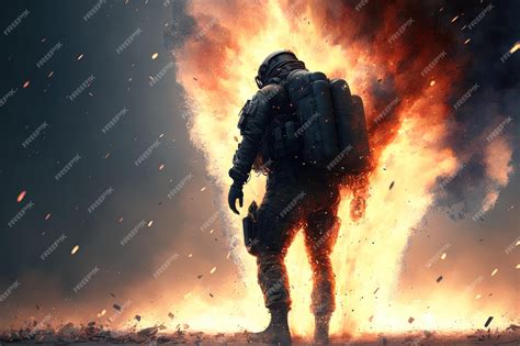 Premium AI Image | Thermite blast