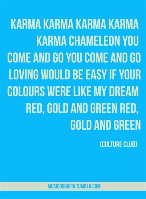 Karma Chameleon Lyrics | Dominites