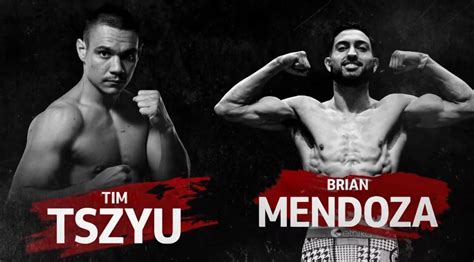 Watch Tim Tszyu vs. Brian Mendoza Fight Live on Showtime Championship Boxing