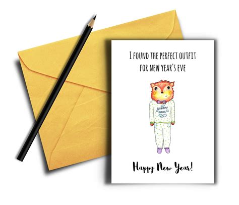 Funny New Years Cards Printable Card Digital Download - Etsy