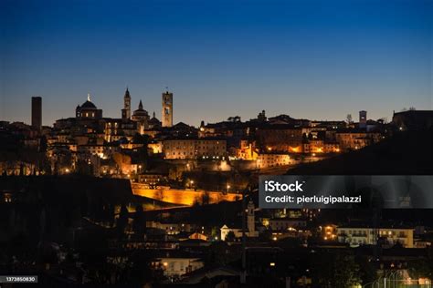 Bergamo Old Town Skyline Stock Photo - Download Image Now - Bergamo ...