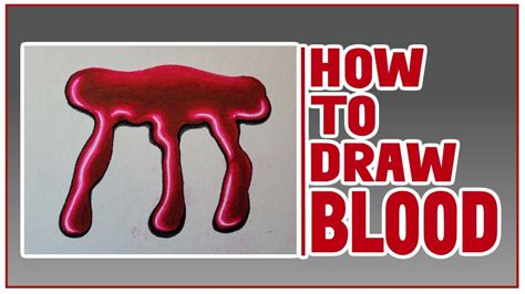 How To draw Blood /Easy Art Method/ Quick Art Tutorial! - YouTube