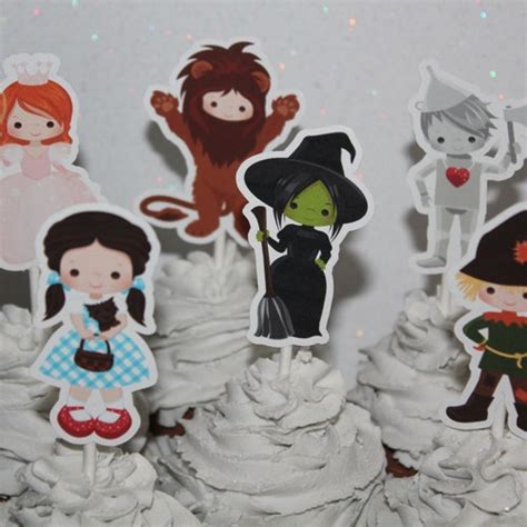 Wizard of Oz Inspired Cupcake Toppers Wizard of Oz Party - Etsy