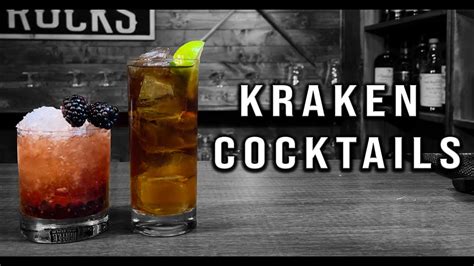 Two Kraken Cocktails | Kraken Spiced Rum | Booze On The Rocks - YouTube